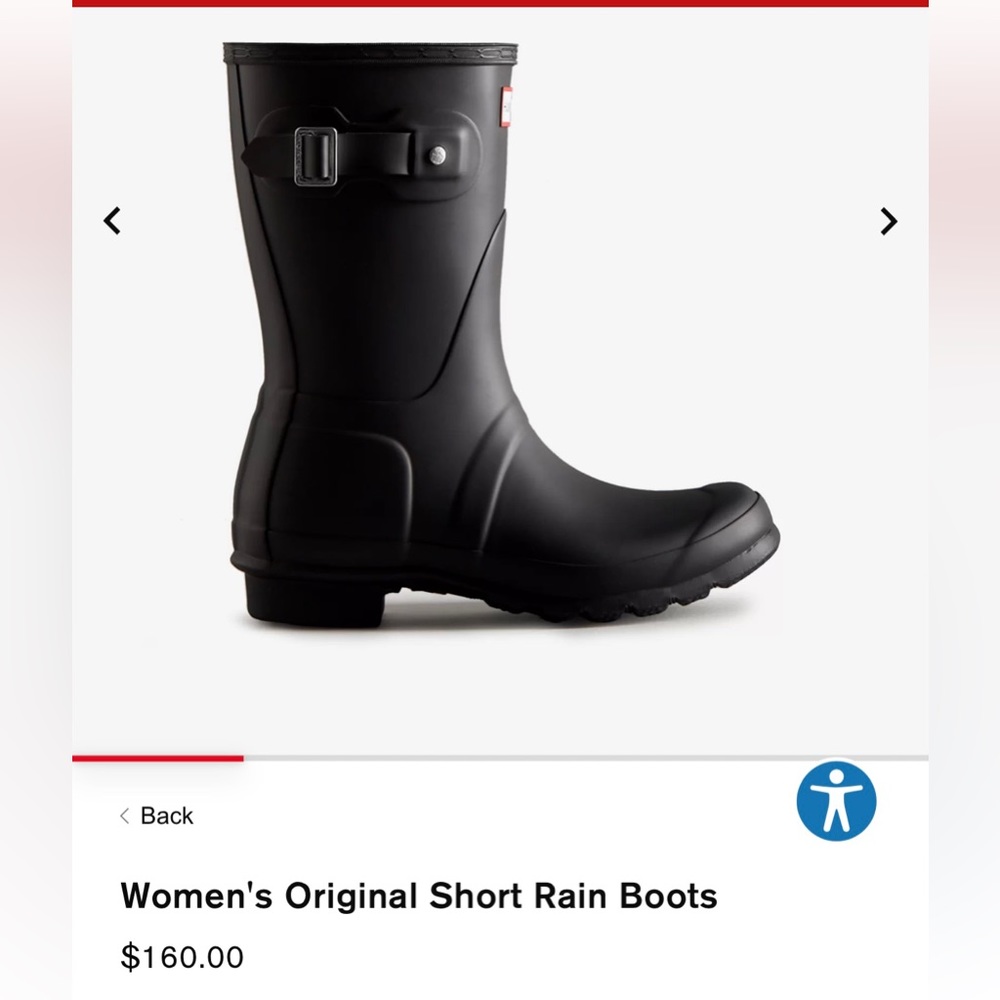 Hunter original short rain boots